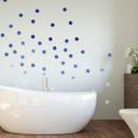 Muursticker set stippen - Ombrea Blauw 50 stickers