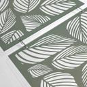 Separador de ambientes, biombo, pantalla de privacidad colgante hojas de otoño - Ombre marrón-verde
