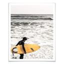 Póster - La tabla de surf amarilla