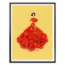 Póster Korenkova - Fashion Poppies amarillo