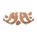 Arte en madera de caoba - Sparrow love