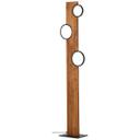 Stehleuchte Elena, braun, 140,4 x 31,2 cm, Holz LED-Stehleuchte, dimmbar