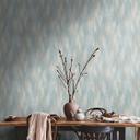 Papel pintado no tejido de estilo escandinavo azul para dormitorio, pasillo, cocina