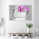 Canvasbillede, Orkidé abstrakt 3D