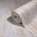 Papel pintado no tejido hormigón, ondas gráfico moderno en beige