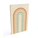 Træplakat Boho Rainbow
