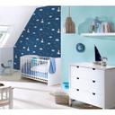 Stilfuldt blåt vægdesign: Unitapet til drengeværelset - Made in Germany