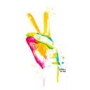 Fotobehang Buttafly - Peace 02