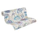 Papier peint fleuri Aquarelle bleu gris - papier peint intissé floral - élégant