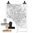 Póster mapa de Fráncfort