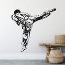 Sticker mural - Joueur de karaté