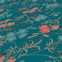 blomstertapet med blomster rød blå - moderne tapet med blomstermønster - non-woven tapet blomstret