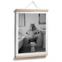 Poster Capybara dans les toilettes silencieuses