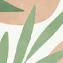 Papel pintado Ramas abstractas de estilo tropical - Costa