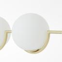 Pendelleuchte Ian, gold, 120 x 107 cm, Glas Lampe