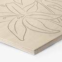 Hexagone - Bois 1X Studio - Dessin au trait Floral