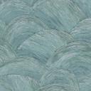 Papel pintado de diseño ondas azul, plata - papel pintado no tejido moderno para dormitorio, pasillo, salón