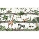 Fotomural de habitación infantil Animales africanos en la jungla - Kikki Belle