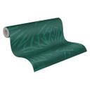 Papel pintado Selva verde oscuro - Papel pintado no tejido con hojas verde