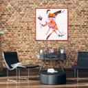 Canvasbillede, Banksy blomsterkaster