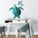 Muursticker Goed Blauw - Schildpad Koppel