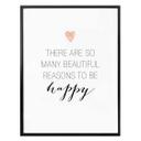 Póster Confetti & Cream - Muchas razones para ser feliz