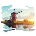 Muursticker Typisch Nederland