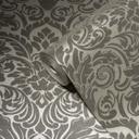 A.S. Creation non-woven tapet med ornamenter i sølv og grå non-woven tapet i barok stil