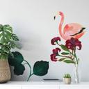 Sticker mural Blanz - Set de flamants roses