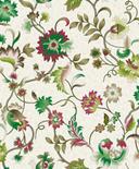 Papel pintado no tejido flores, hojas naturaleza floral en gris