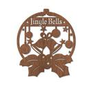 Arte en madera de caoba - Jingle Bells