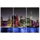 3 stykke lærredstryk, Architecture Skyline New York