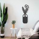 MDF decoración de la pared flores en florero