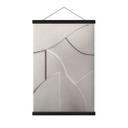 Póster de tela Estructuras abstractas en beige suave - Böhmer