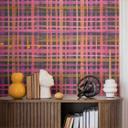 Ternet tapet akvarel pink lilla - moderne ternet mønster - Ikke-vævet tapet kreativt farverigt