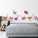 Muursticker set Blanz – Bonte Hanen