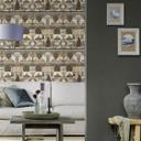 Rasch non-woven tapet, vægbeklædning indisk stil lys beige