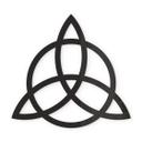 Decoración acrílica Triquetra con círculo