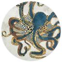Fotomural SpaceFrog Designs - Pulpo dorado - Redondo - Papel pintado autoadhesivo/no tejido