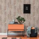 blomstertapet med bregne grå beige - mønstertapet med bregneblade 