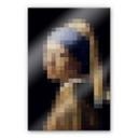 Akrylbillede Pixelart - Vermeer - Pigen med perleøreringe