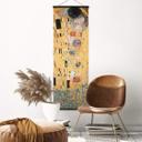 Póster de tela Klimt - El beso - Panorama