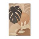 Billede af træ Boho Monstera-plante i naturlige toner - Melloi Art Prints