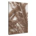 Cuadro lienzo hojas de palmera