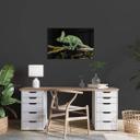 Tableau sur verre Brown - Caméléon