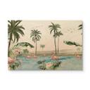 Cuadro de madera Kikki Belle - Flamingo oasis