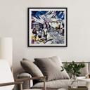 Póster Zamart - Kandinsky meets Berlín azul cielo - Cuadrado