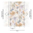 Ikke-vævet tapet med blomstermønster i pastelakvareller - Fototapet med blomster - Elegant