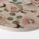 Træbillede UN Designs - Blomster i kunstnerisk stil - rund