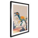 Plakat Velociraptor - Braun